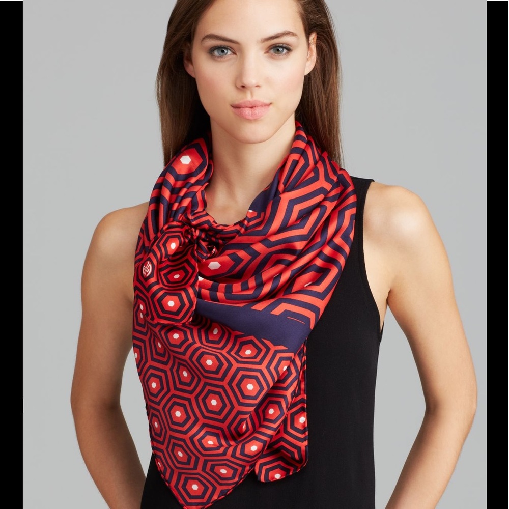 Jonathan Adler 100% silk scarf